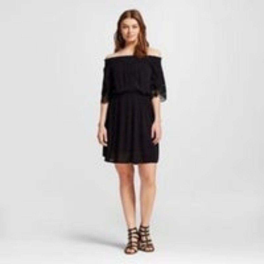 Off Shoulder Lace Crochet Sun Dress